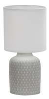Lampa stołowa szara ceramika nocna Iner Candellux 41-79886