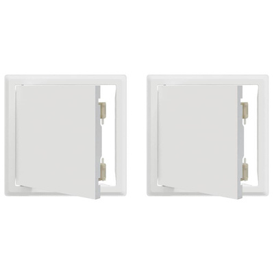 Panel dostępu 2 szt. Biały 23 x 23 x 3 cm Stal