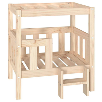 vidaXL Legowisko dla psa, 65,5x43x70 cm, lite drewno sosnowe