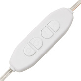 vidaXL Lustro ścienne z lampkami LED, bez ramy, okrągłe, szklane