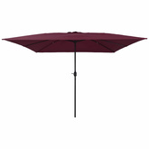 Parasolka ogrodowa Bordeaux Czerwony 295 x 295 x 245 cm