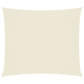 Prostokątny żagiel ogrodowy, tkanina Oxford, 2x2,5 m, kremowy