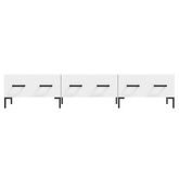 vidaXL Szafka pod TV, biała, 150x36x30 cm, materiał drewnopochodny wariant 7