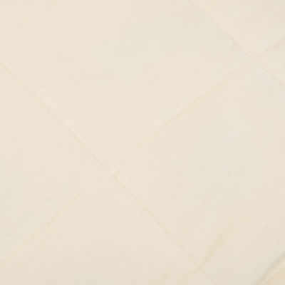 Koc obciążeniowy, kremowy, 140x200 cm, 6 kg, tkanina