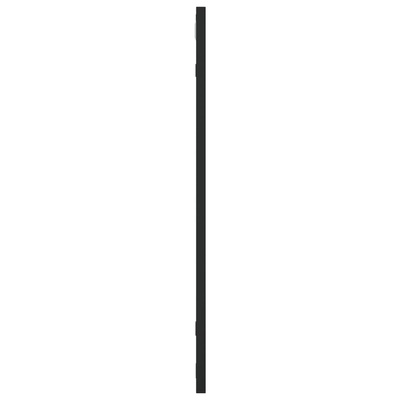 vidaXL Lustro ścienne, czarne, 60x60 cm, kwadratowe, żelazo