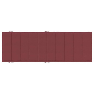 vidaXL Poduszka na leżak, bordowy melanż, 186x58x3 cm, tkanina