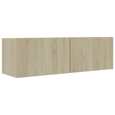 vidaXL Szafka pod TV, dąb sonoma 100x30x30 cm, materiał drewnopochodny