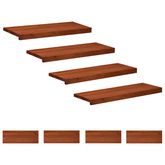 Nakładki na schody 8 szt. 80 x 25 x 2 cm brązowy Drewno bukowe