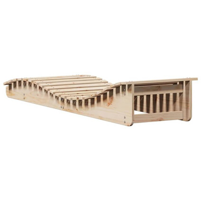 vidaXL Leżak, 205x60x31,5 cm, lite drewno sosnowe