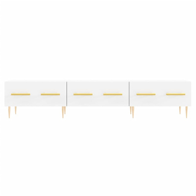 vidaXL Szafka pod TV, biała, 150x36x30 cm, materiał drewnopochodny