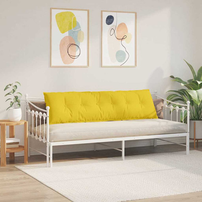 Poduszka na plecy Jasnożółty 180 x 19 x 50 cm tkanina