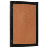 vidaXL Lustro łazienkowe, czarne, 50x70x2,5 cm, drewno mango i szkło