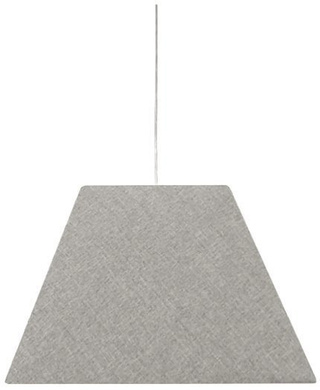 Lampa wisząca z abażurem Standard szara tkaninowy abażur E27 do salonu