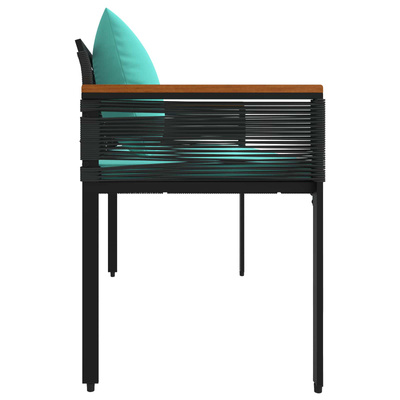 Ławka ogrodowa 2 -Seater 117 x 54 x 74.5 cm polirattan