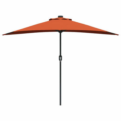 Parasolka ogrodowa terakota 294 x 150 x 224 cm Poliester i Stal