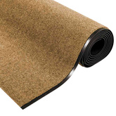 Dywanik wejściowy Kremowy i czarny 120 x 400 cm Poliamid i PVC