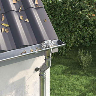 Osłona na liście rynny 2 szt. Srebrny 110 mm Stal nierdzewna