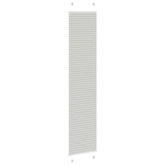 Roleta plisowana jasnoszara 40x200 cm Szerokość tkaniny 39,4 cm