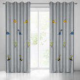 Zasłona Dino srebrna 140x250