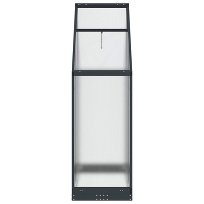 Szklarnia Ogrodowa z drzwiami antracytowy 183,5 x 63,5 x 207 cm