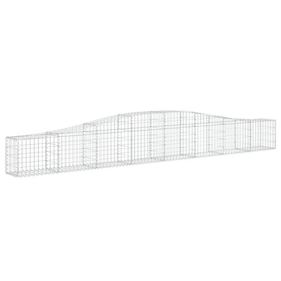 Kosze gabionowe, 20 szt, 400x30x40/60 cm, galwanizowane żelazo