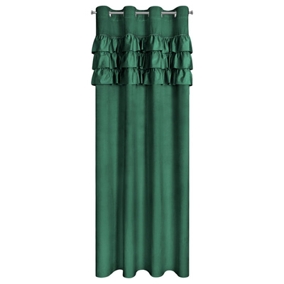 Zasłona Sami ciemnozielona 140x250