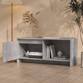vidaXL Szafka pod TV, szarość betonu, 90x35x40 cm