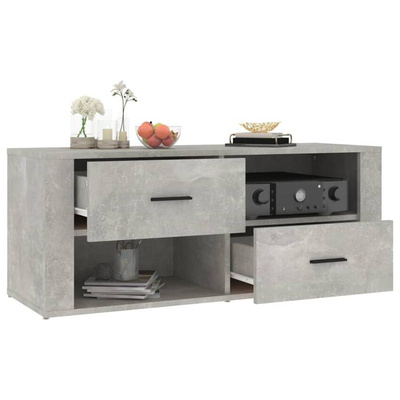 vidaXL Szafka pod TV, szarość betonu, 100x35x40 cm