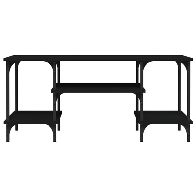 vidaXL Szafka pod TV, czarna, 102x35x45,5 cm, materiał drewnopochodny