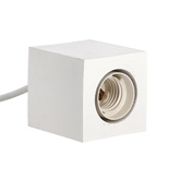Cubick lampa wisząca biały 1x20W E27 biały