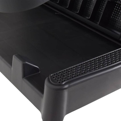 vidaXL Leżak, antracytowy, 186x60x29 cm, PP