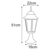 Lampa ogrodowa stojąca K-5006S CZARNY z serii LOZANA