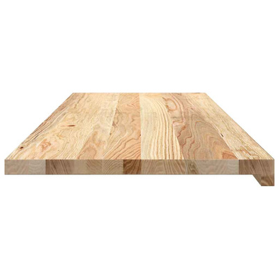 Parapety 2 szt., surowe, 110x40x2 cm, lite drewno dębowe