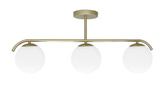 AMADEO lampa sufitowa mosiężny 3x40W E14 klosz biały 33-35424