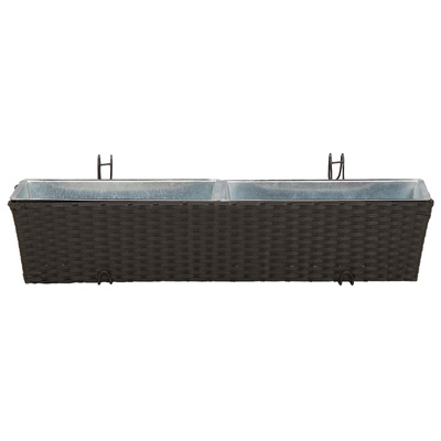 Balustrada 2 pcs 80 x 17 x 17 cm Metal