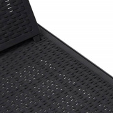 vidaXL Leżak, czarny, 159x57x83,5 cm, polipropylen