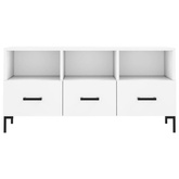 vidaXL Szafka pod TV, biała, 102x36x50 cm, materiał drewnopochodny