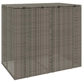 Pojemnik na śmieci 2 pcs Szary 130 x 80 x 115 cm Polietylen