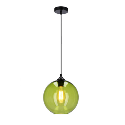 Lampa sufitowa szklana kula zielona Edison Candellux 31-29546-Z