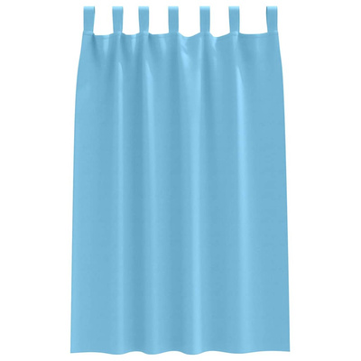 Firany blackout z kółkami 2 pcs Jasnoniebieski 175 x 140 cm