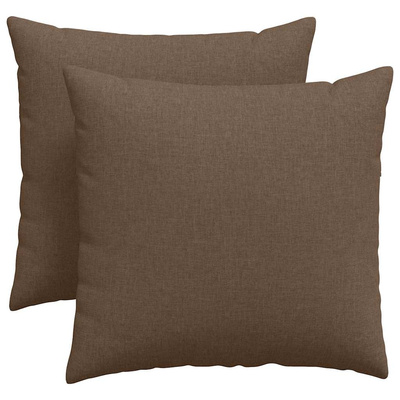 Poduszki na sofę 2 pcs Brązowy 45 x 45 cm tkanina