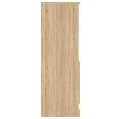 Kredens, dąb sonoma, 60x35,5x103,5 cm, materiał drewnopochodny