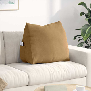 Poduszka na plecy Brązowy 60 x 20 x 50 cm Tkanina sztruksowa