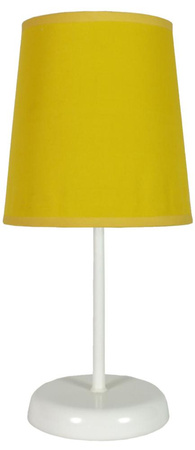 Lampka nocna Gala żółta klasyczna z abażurem E14 Candellux