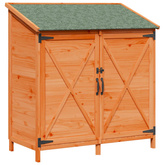 Shed ogrodowy brązowy 106 x 56 x 113,5 cm Drewno Świerkowe
