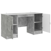 Biurko Betonowy szary 142,5 x 50 x 75 cm Drewno inżynieryjne