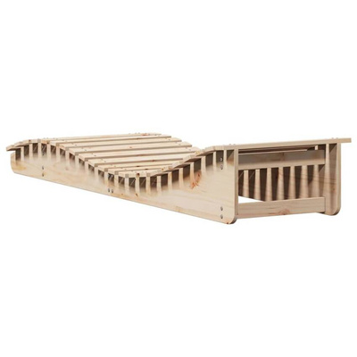 vidaXL Leżak, 205x60x31,5 cm, lite drewno sosnowe