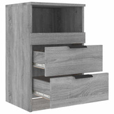 Szafki nocne 2 szt. Szary Sonoma Medium Engineered Wood