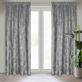 Zasłona Gloria stalowa 140x300