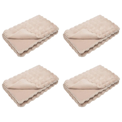 Koc antypoślizgowy z sztucznego futra królika Olite 4 pcs